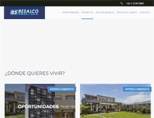 Tablet Screenshot of besalcoinmobiliaria.cl